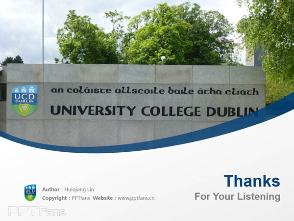 University College of Dublin powerpoint template download | 都柏林大學學院PPT模板下載_幻燈片預覽圖18