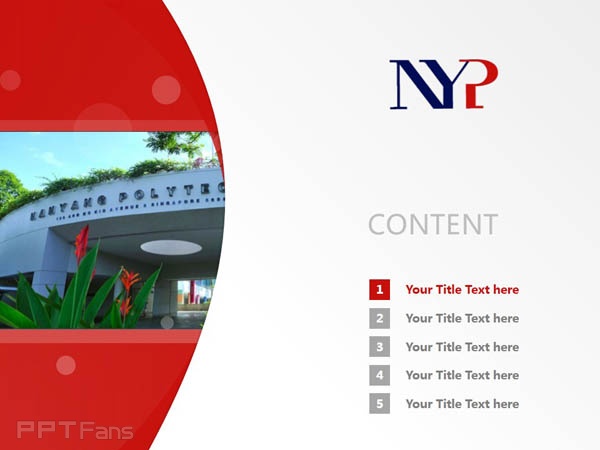 NanYang Polytechnic powerpoint template download | 南洋理工学院PPT模板下载_幻灯片预览图2