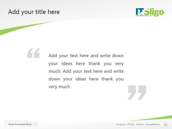 Institute of Technology, Sligo powerpoint template download | 斯萊戈理工學院PPT模板下載_幻燈片預覽圖12