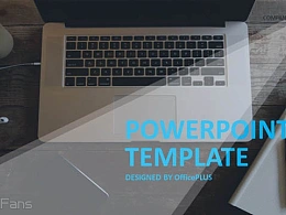 简约扁平化风格的互联网公司PPT模板