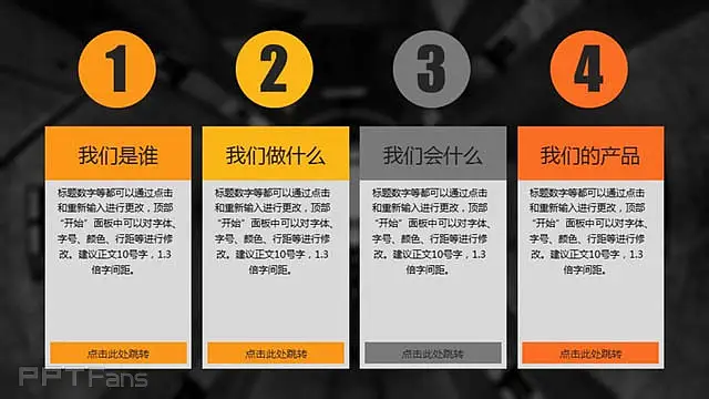 一款黑黄色高端公司介绍PPT模板_预览图3