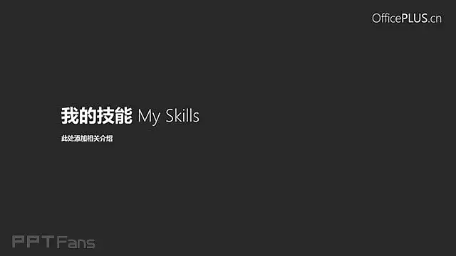 一套纯灰色的个人简历PPT模板_预览图11