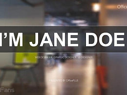 一套纯灰色的个人简历PPT模板