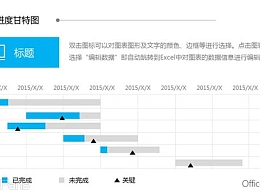 四组清新简洁的甘特图模板