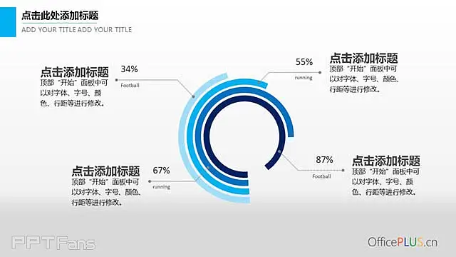 环形图+文字说明PPT模板_预览图2