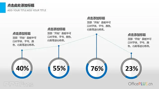 环形图+文字说明PPT模板_预览图3