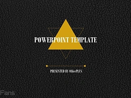 黑色·牛皮纹·数据图表ppt模板