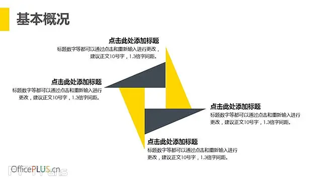 2015 黄黑双色简约大气商务总结模板_预览图4
