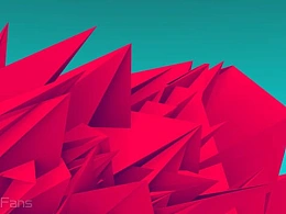 强烈色彩冲击感的ppt