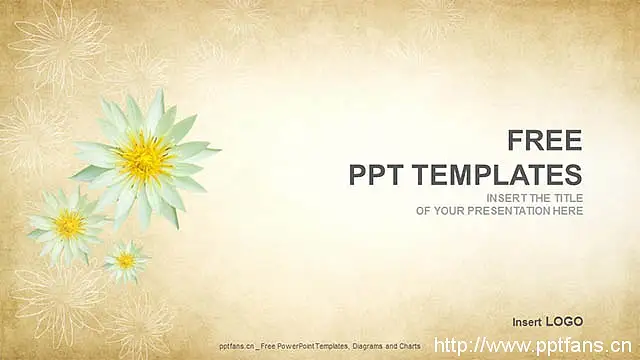优雅花卉PPT（16:9）_预览图1