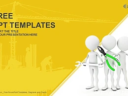 建筑工程合作PPT模板（16:9）