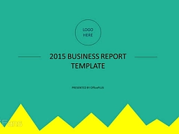 彩色扁平文字类模板