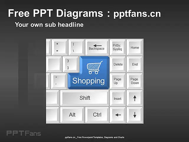 网上购物PPT模板素材_预览图2