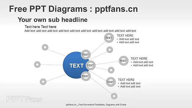 總分關系點狀發(fā)散PPT模板_預覽圖4