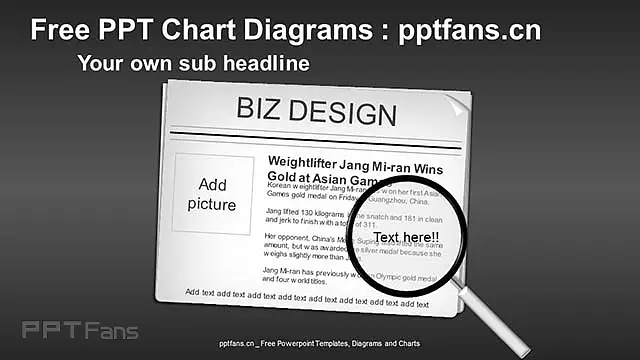 新闻焦点图放大镜PPT模板_预览图5