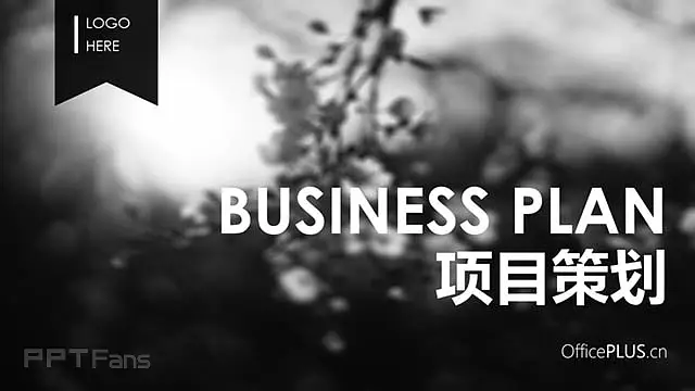 黑白线条简约模板_预览图1