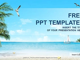 沙滩度假PPT