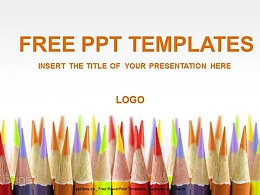 彩铅美术PPT模板