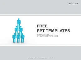 人体金字塔商业PPT模板下载