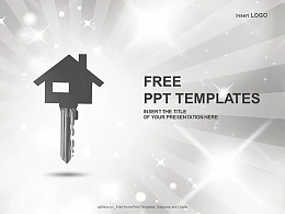 房屋钥匙PPT模板下载