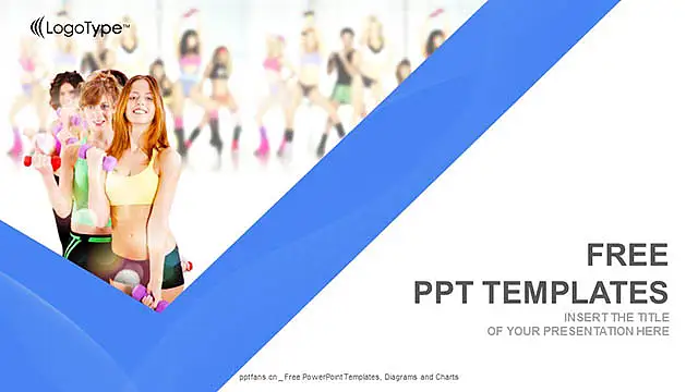 运动少女PPT模板下载_预览图4