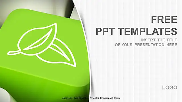 树叶按钮PPT模板下载_预览图4