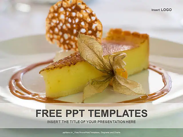 柠檬蛋糕PPT模板下载_预览图1