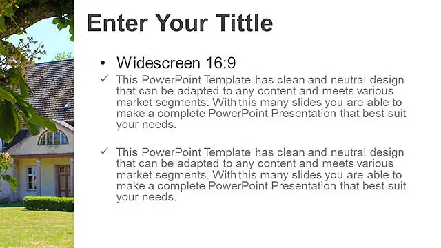 樹叢間的房屋PPT模板下載_預覽圖5