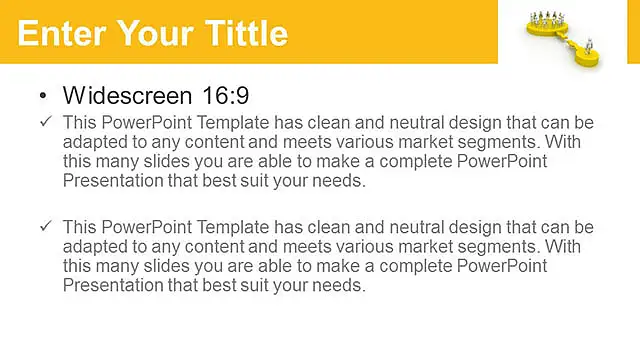 團隊合作關系黃色PPT模板_預覽圖5