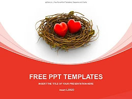 爱的心巢PPT模板下载