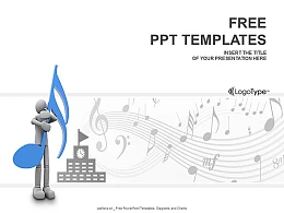 音乐学校PPT模板下载
