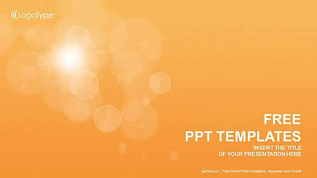 太阳光圈PPT模板下载_预览图5
