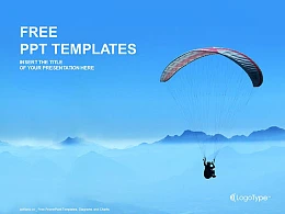 滑翔伞运动PPT模板下载