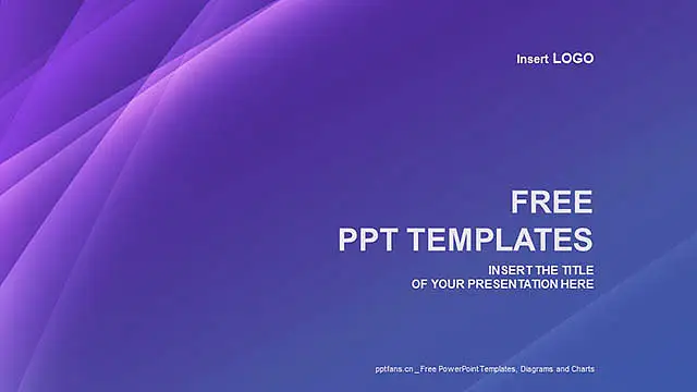 紫色线条PPT模板下载_预览图4