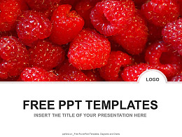 树莓PPT模板下载
