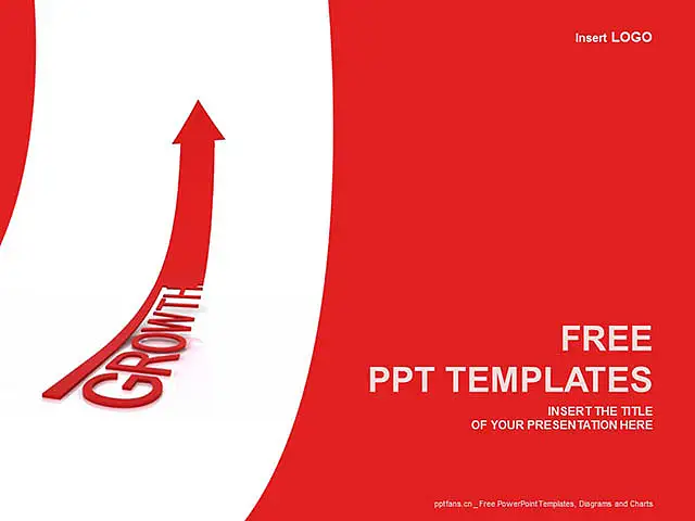 表示利潤增長的紅色箭頭PPT_預(yù)覽圖1