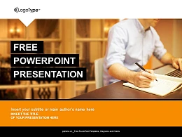 办公室白领PPT模板下载