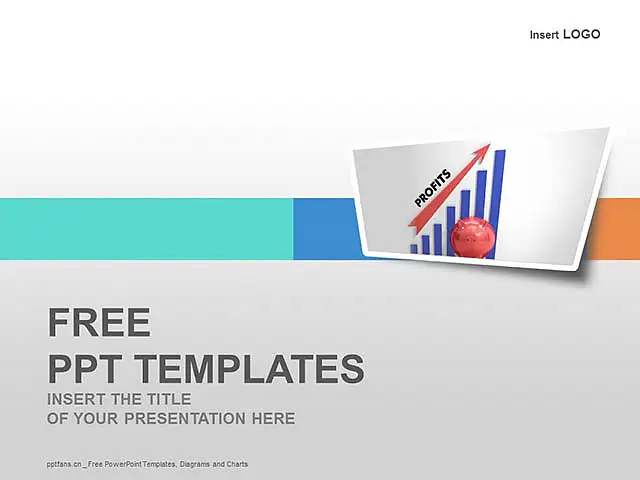 表格中利潤(rùn)上升的箭頭PPT模板下載_預(yù)覽圖1
