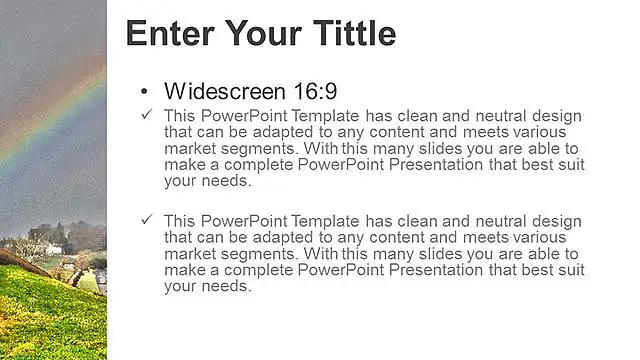 山間的彩虹PPT模板下載_預(yù)覽圖5