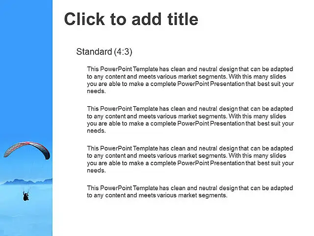 滑翔傘運動PPT模板下載_預覽圖3