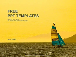 帆船运动PPT模板下载