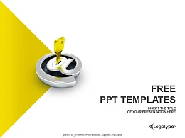 电子邮箱加密PPT模板下载