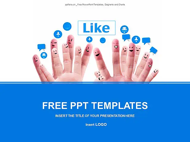 社交网络PPT模板下载_预览图1