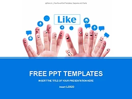 社交网络PPT模板下载