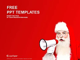 圣诞老人PPT模板下载