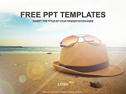 帽子和眼镜PPT模板下载