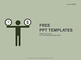 时间和金钱PPT模板下载