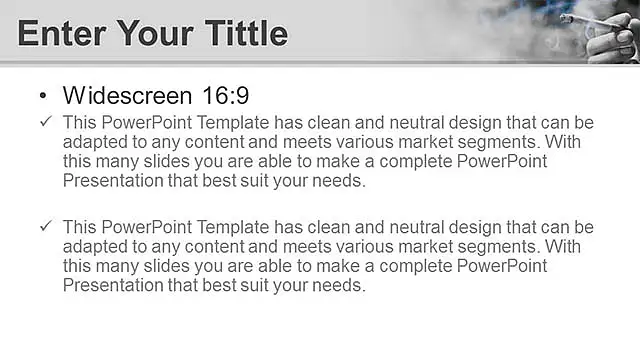 吸煙者PPT模板下載_預覽圖5