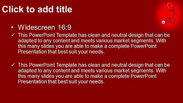 紅色聽(tīng)診器PPT模板下載_預(yù)覽圖5