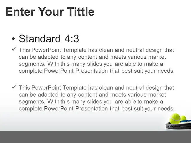 網(wǎng)球和網(wǎng)球拍PPT模板下載_預(yù)覽圖2